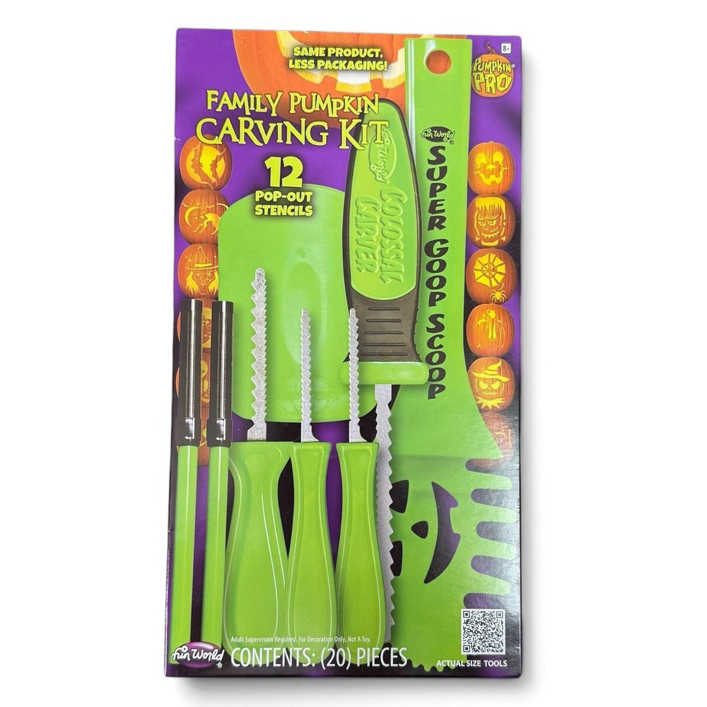 Halloween Pumpkin Pro Jack-O'-Lantern Pumpkin Carving Kit Mega 20 Piece Pro Kit